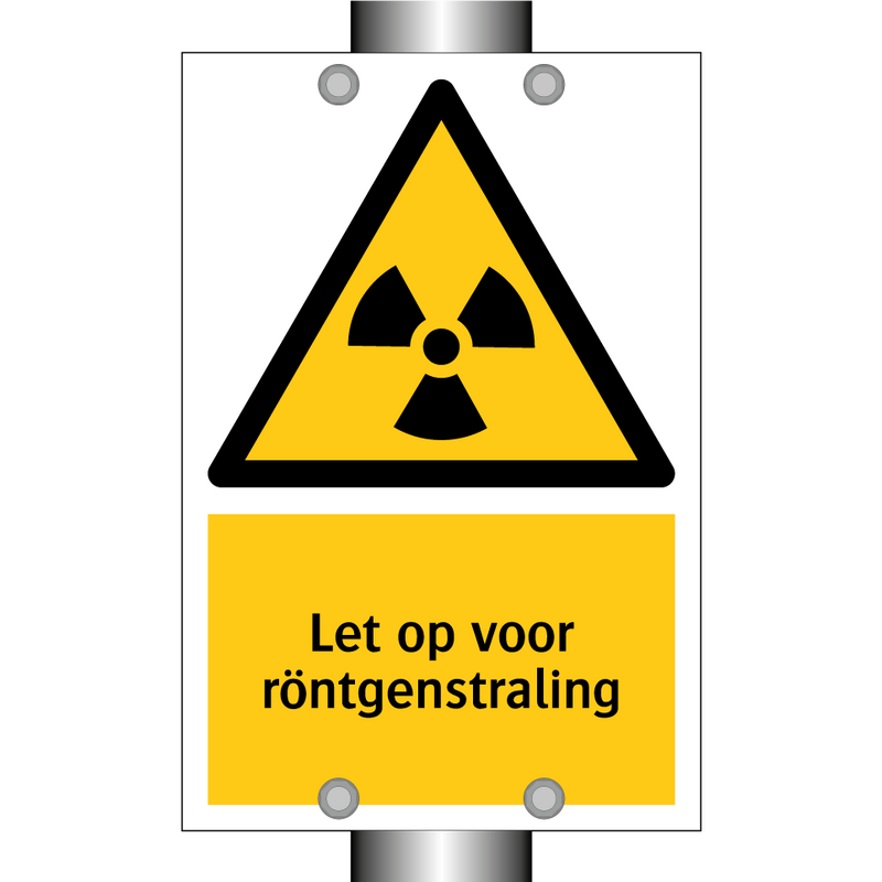 Let op voor röntgenstraling & Let op voor röntgenstraling & Let op voor röntgenstraling