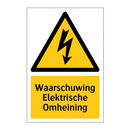 Waarschuwing Elektrische Omheining & Waarschuwing Elektrische Omheining