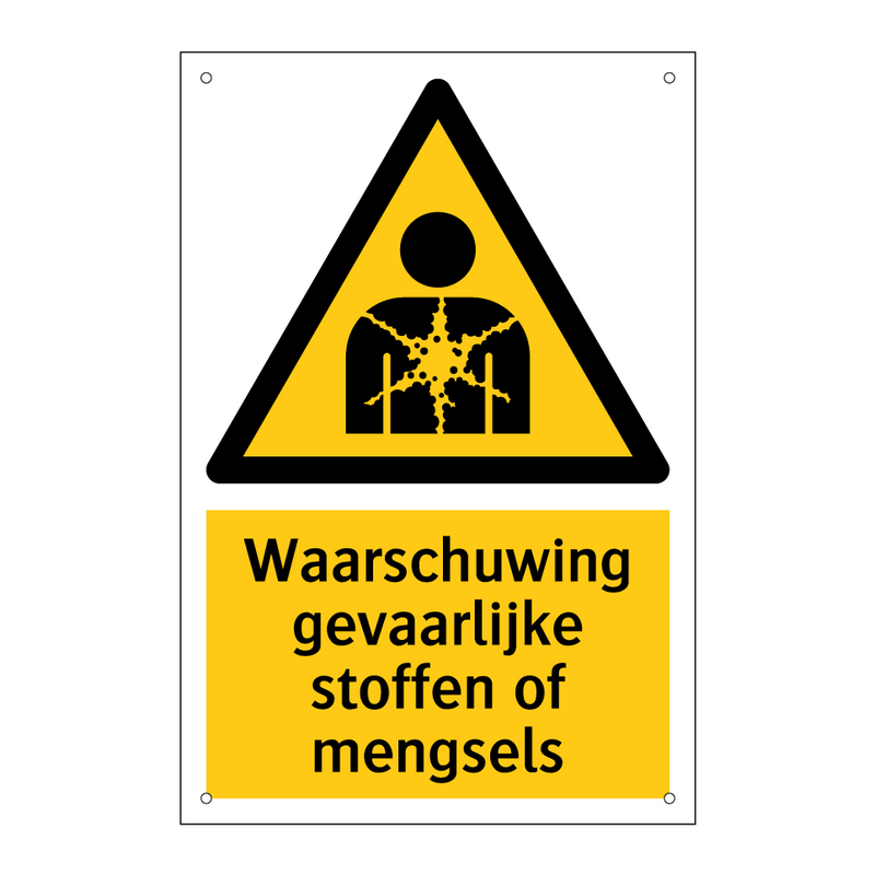 Waarschuwing gevaarlijke stoffen of mengsels & Waarschuwing gevaarlijke stoffen of mengsels