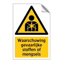 Waarschuwing gevaarlijke stoffen of mengsels & Waarschuwing gevaarlijke stoffen of mengsels