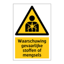 Waarschuwing gevaarlijke stoffen of mengsels & Waarschuwing gevaarlijke stoffen of mengsels