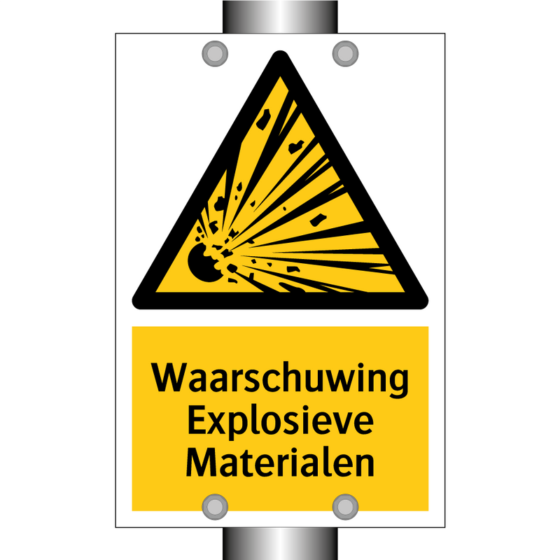 Waarschuwing Explosieve Materialen & Waarschuwing Explosieve Materialen