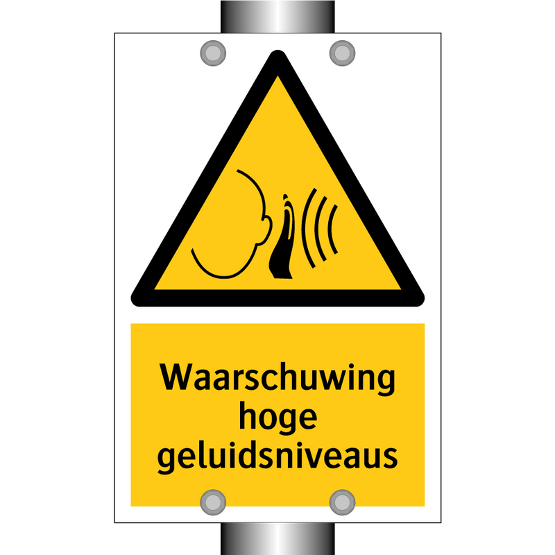 Waarschuwing hoge geluidsniveaus & Waarschuwing hoge geluidsniveaus