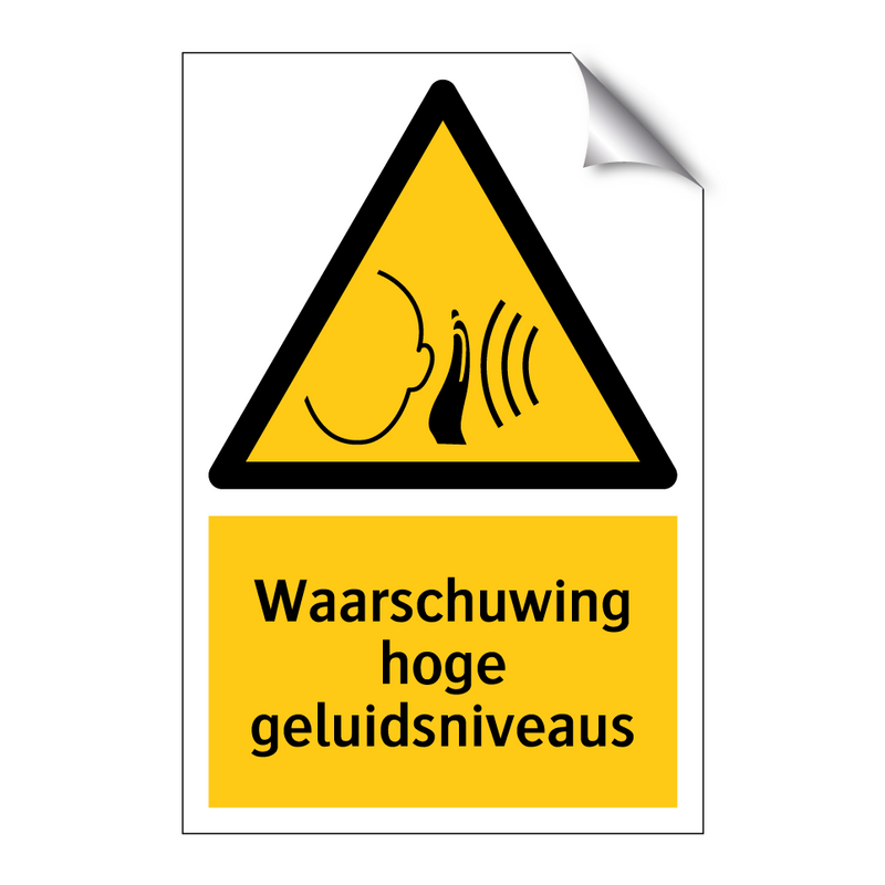 Waarschuwing hoge geluidsniveaus & Waarschuwing hoge geluidsniveaus
