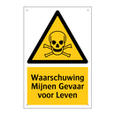 Waarschuwing Mijnen Gevaar voor Leven & Waarschuwing Mijnen Gevaar voor Leven