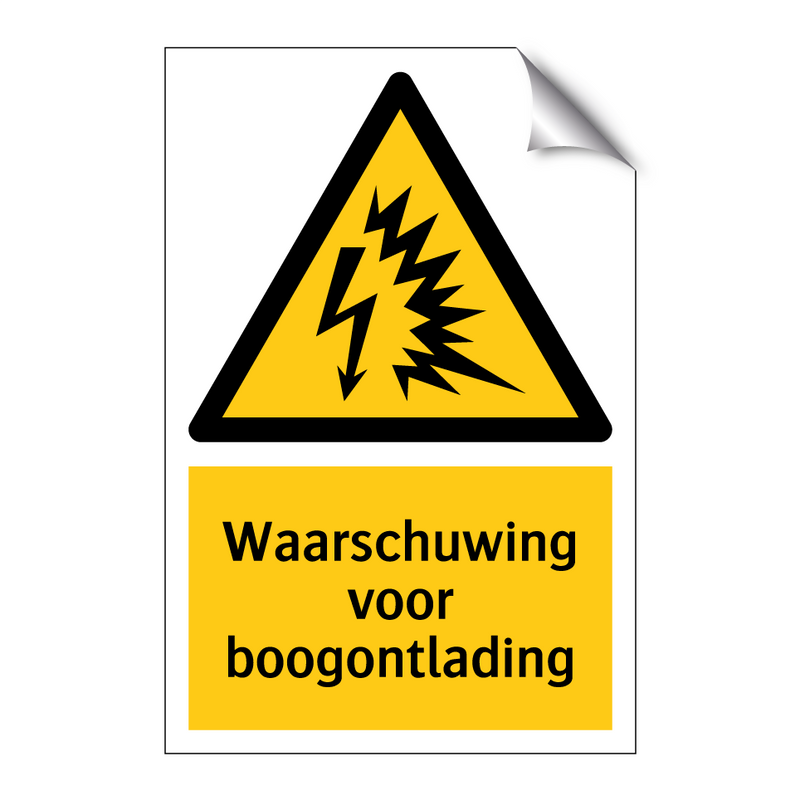 Waarschuwing voor boogontlading & Waarschuwing voor boogontlading & Waarschuwing voor boogontlading