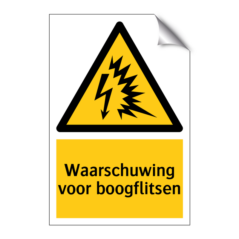 Waarschuwing voor boogflitsen & Waarschuwing voor boogflitsen & Waarschuwing voor boogflitsen