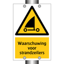 Waarschuwing voor strandzeilers & Waarschuwing voor strandzeilers & Waarschuwing voor strandzeilers