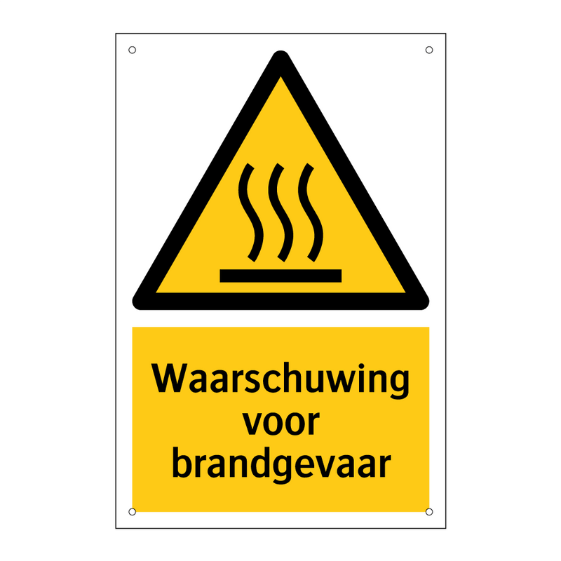 Waarschuwing voor brandgevaar & Waarschuwing voor brandgevaar & Waarschuwing voor brandgevaar