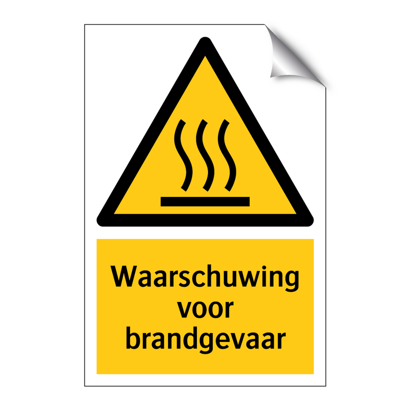 Waarschuwing voor brandgevaar & Waarschuwing voor brandgevaar & Waarschuwing voor brandgevaar