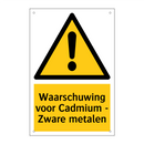 Waarschuwing voor Cadmium - Zware metalen & Waarschuwing voor Cadmium - Zware metalen