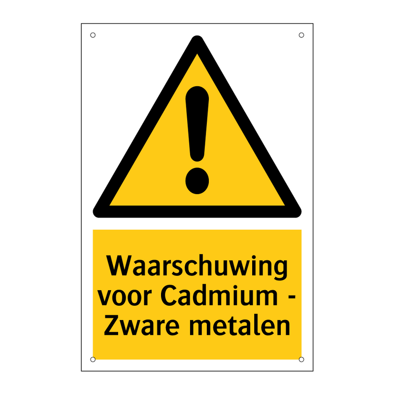 Waarschuwing voor Cadmium - Zware metalen & Waarschuwing voor Cadmium - Zware metalen