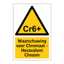 Waarschuwing voor Chromaat - Hexavalent Chroom & Waarschuwing voor Chromaat - Hexavalent Chroom