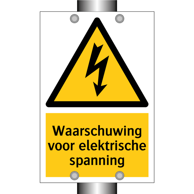 Waarschuwing voor elektrische spanning & Waarschuwing voor elektrische spanning