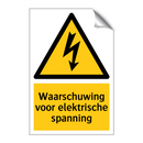 Waarschuwing voor elektrische spanning & Waarschuwing voor elektrische spanning