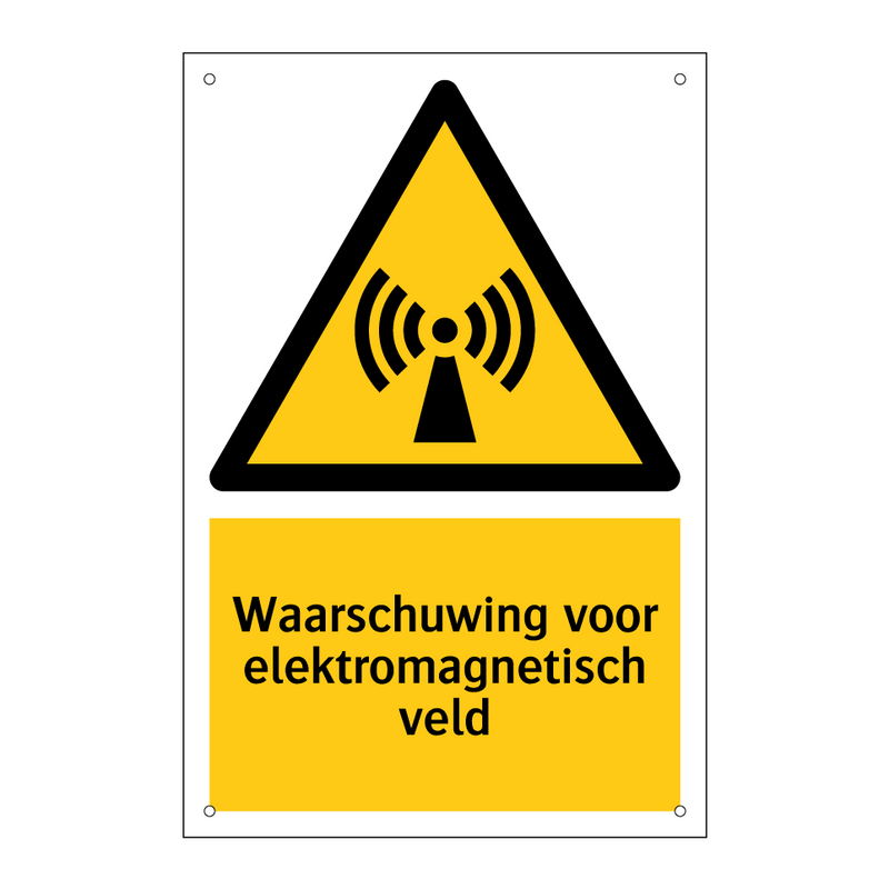 Waarschuwing voor elektromagnetisch veld & Waarschuwing voor elektromagnetisch veld