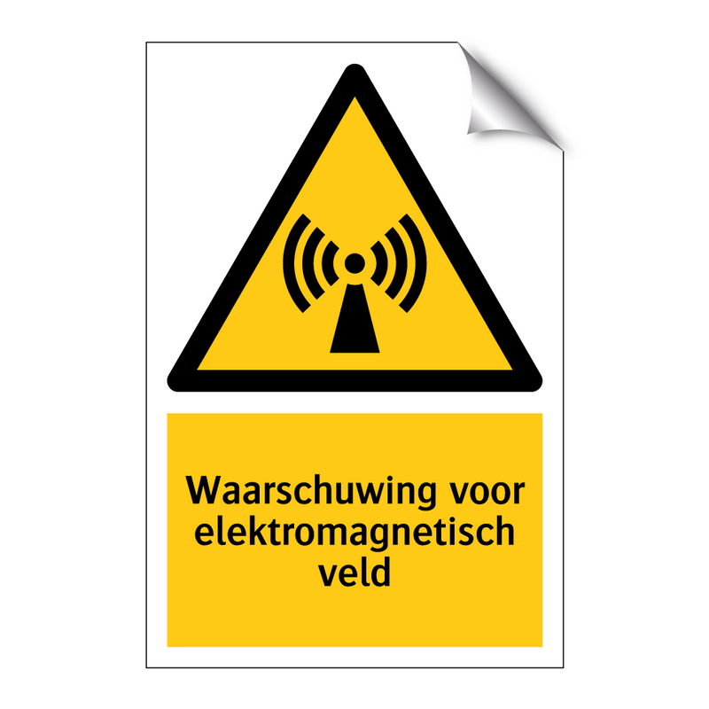Waarschuwing voor elektromagnetisch veld & Waarschuwing voor elektromagnetisch veld