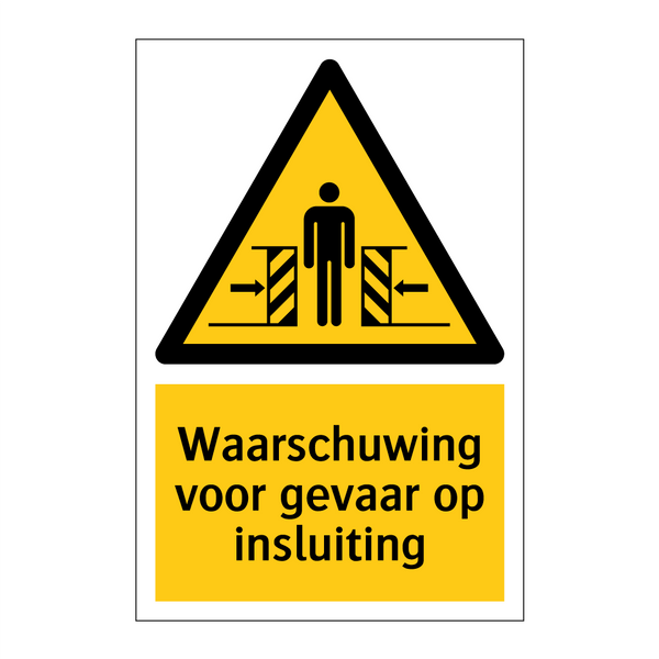 Waarschuwing voor gevaar op insluiting & Waarschuwing voor gevaar op insluiting