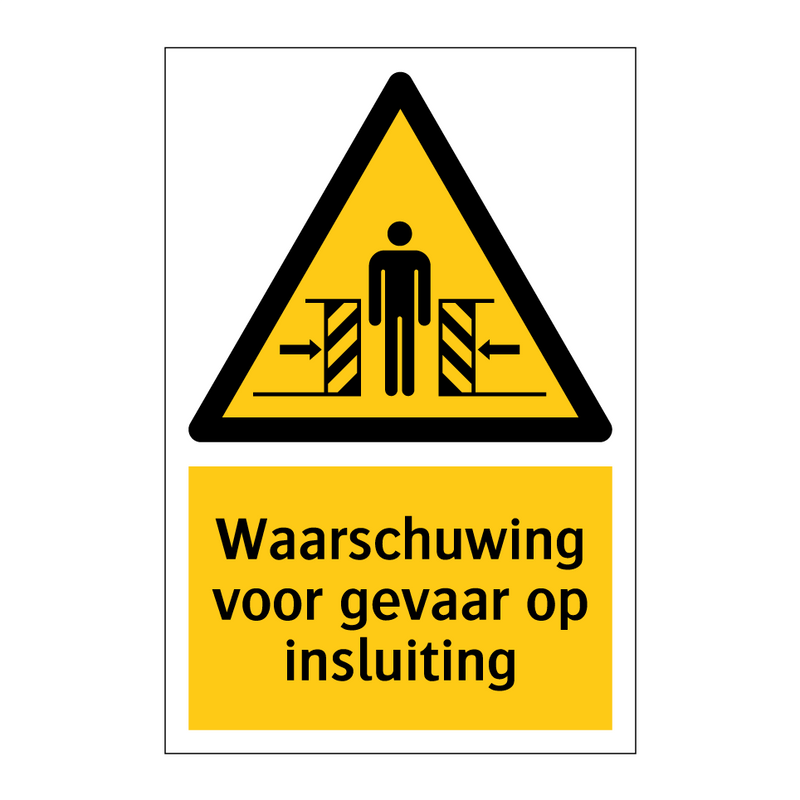 Waarschuwing voor gevaar op insluiting & Waarschuwing voor gevaar op insluiting