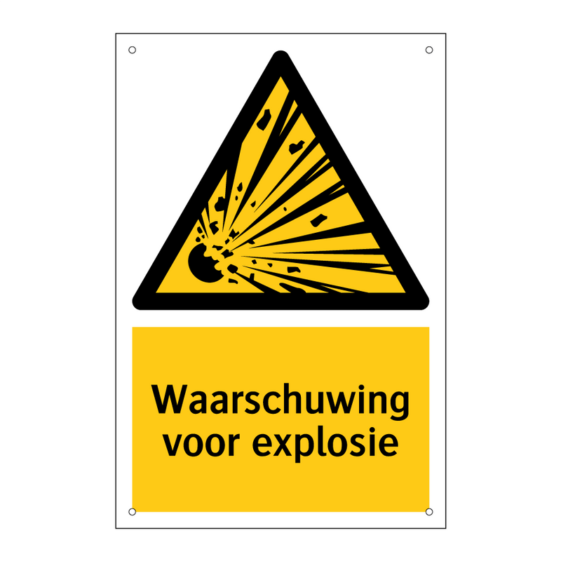 Waarschuwing voor explosie & Waarschuwing voor explosie & Waarschuwing voor explosie
