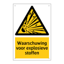 Waarschuwing voor explosieve stoffen & Waarschuwing voor explosieve stoffen
