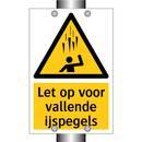 Let op voor vallende ijspegels & Let op voor vallende ijspegels & Let op voor vallende ijspegels