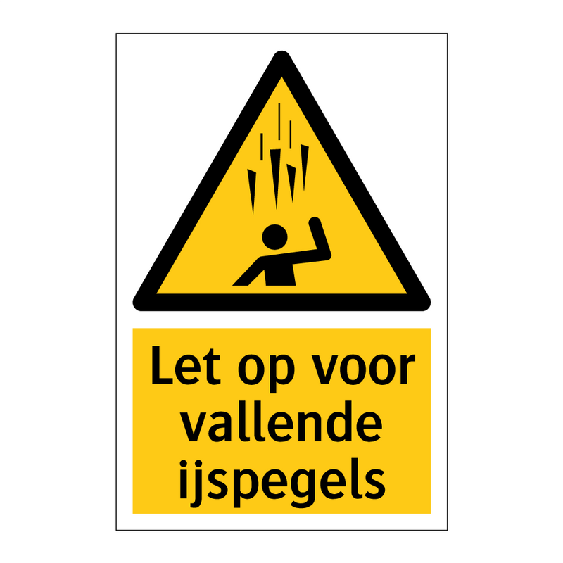 Let op voor vallende ijspegels & Let op voor vallende ijspegels & Let op voor vallende ijspegels