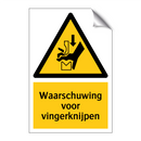 Waarschuwing voor vingerknijpen & Waarschuwing voor vingerknijpen & Waarschuwing voor vingerknijpen