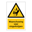Waarschuwing voor vingerknijpen & Waarschuwing voor vingerknijpen & Waarschuwing voor vingerknijpen