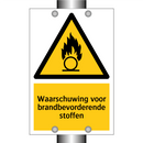 Waarschuwing voor brandbevorderende stoffen & Waarschuwing voor brandbevorderende stoffen