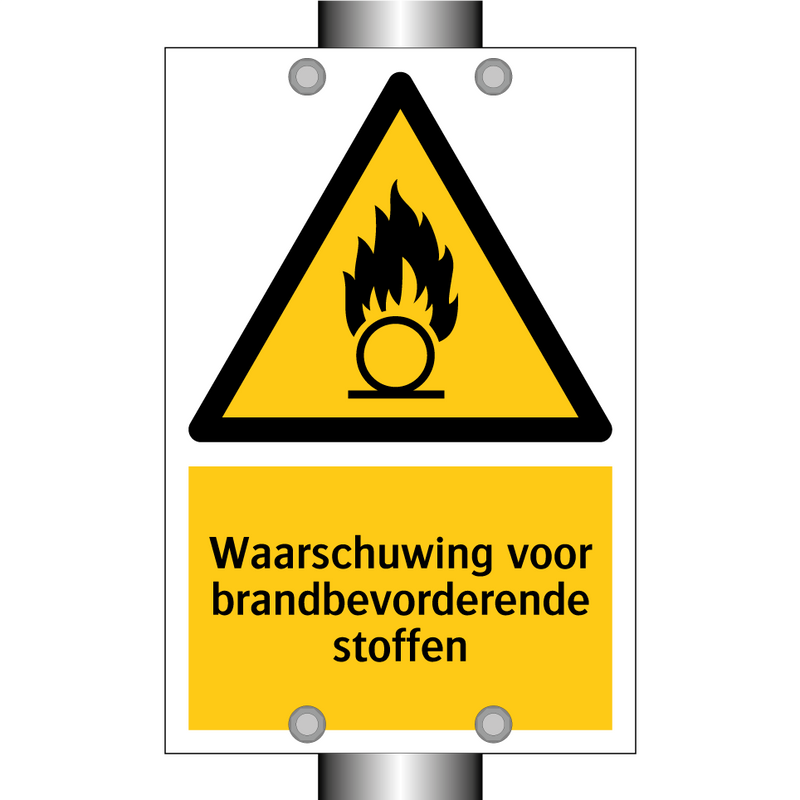 Waarschuwing voor brandbevorderende stoffen & Waarschuwing voor brandbevorderende stoffen