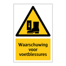 Waarschuwing voor voetblessures & Waarschuwing voor voetblessures & Waarschuwing voor voetblessures