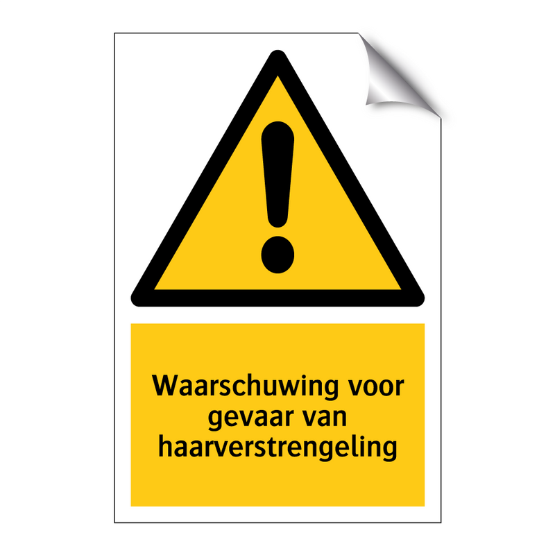 Waarschuwing voor gevaar van haarverstrengeling & Waarschuwing voor gevaar van haarverstrengeling