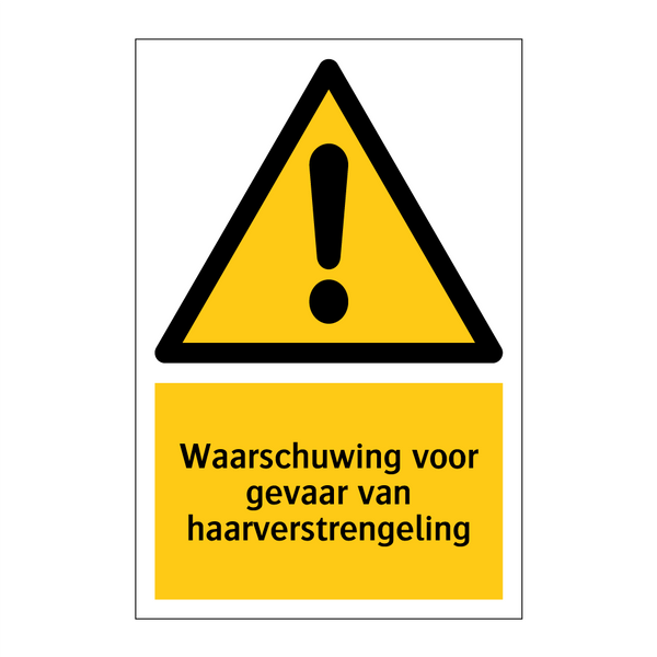 Waarschuwing voor gevaar van haarverstrengeling & Waarschuwing voor gevaar van haarverstrengeling