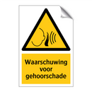Waarschuwing voor gehoorschade & Waarschuwing voor gehoorschade & Waarschuwing voor gehoorschade