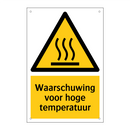 Waarschuwing voor hoge temperatuur & Waarschuwing voor hoge temperatuur