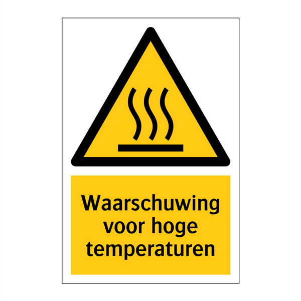 Waarschuwing voor hoge temperaturen & Waarschuwing voor hoge temperaturen