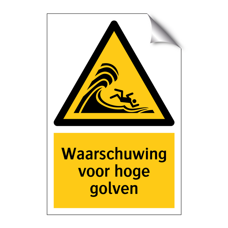 Waarschuwing voor hoge golven & Waarschuwing voor hoge golven & Waarschuwing voor hoge golven