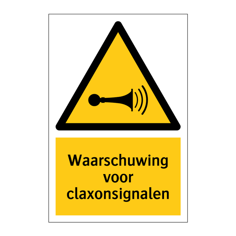 Waarschuwing voor claxonsignalen & Waarschuwing voor claxonsignalen