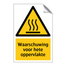 Waarschuwing voor hete oppervlakte & Waarschuwing voor hete oppervlakte