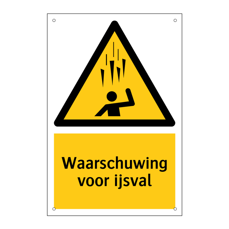Waarschuwing voor ijsval & Waarschuwing voor ijsval & Waarschuwing voor ijsval