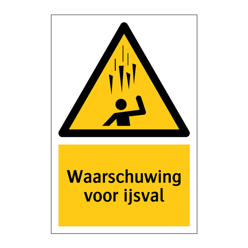 Waarschuwing voor ijsval & Waarschuwing voor ijsval & Waarschuwing voor ijsval