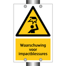 Waarschuwing voor impactblessures & Waarschuwing voor impactblessures