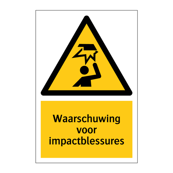 Waarschuwing voor impactblessures & Waarschuwing voor impactblessures