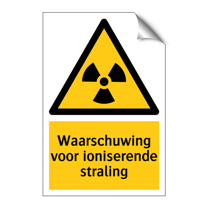 Waarschuwing voor ioniserende straling & Waarschuwing voor ioniserende straling