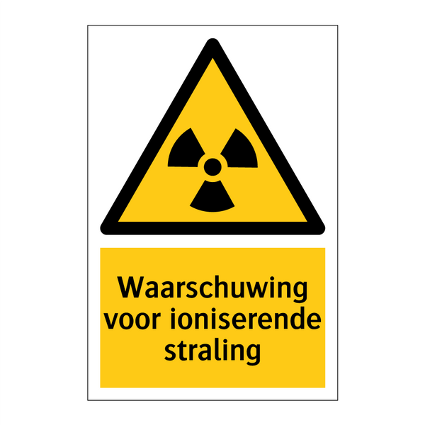 Waarschuwing voor ioniserende straling & Waarschuwing voor ioniserende straling