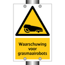 Waarschuwing voor grasmaairobots & Waarschuwing voor grasmaairobots