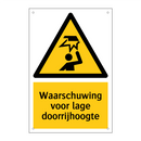 Waarschuwing voor lage doorrijhoogte & Waarschuwing voor lage doorrijhoogte