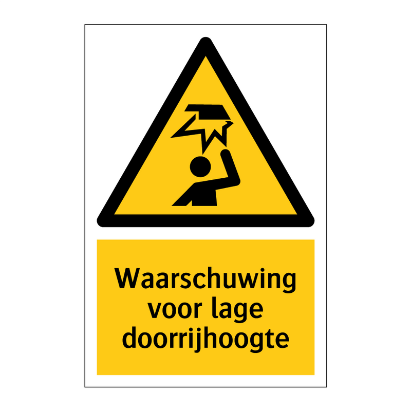 Waarschuwing voor lage doorrijhoogte & Waarschuwing voor lage doorrijhoogte