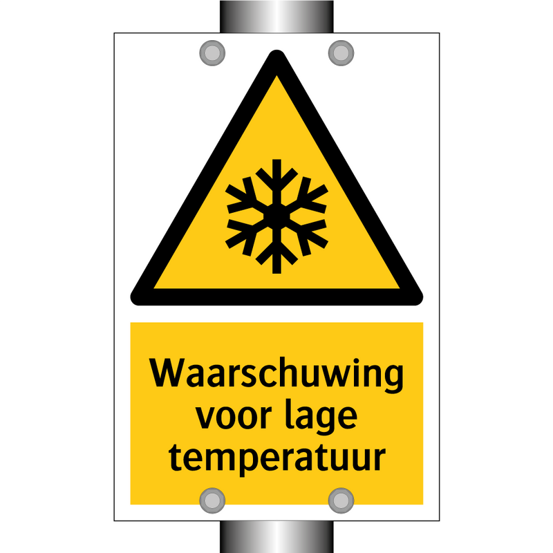 Waarschuwing voor lage temperatuur & Waarschuwing voor lage temperatuur